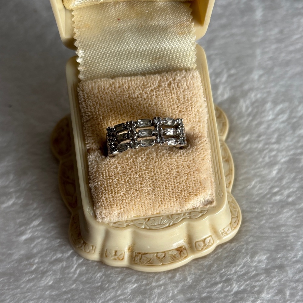Vintage Avon stacked-look CZ Ring